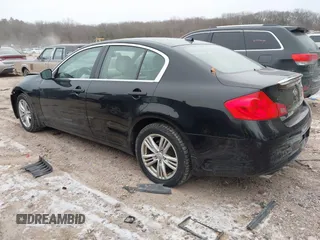 2011 Infiniti G25 x with VIN JN1DV6AR7BM450844, listed as a IAAI auction lot 41417344 with Not Provided miles and . Bid and sale history available at DreamBid. Image 3.
