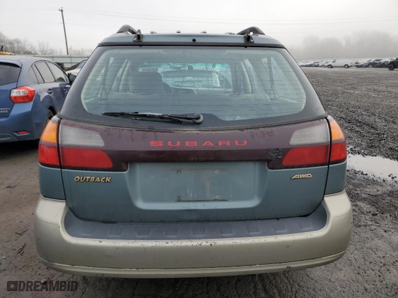 2000 Subaru Legacy Wagon Outback w/GB Equip with VIN 4S3BH6750Y6648081, listed as a Copart auction lot 84545584 with 200,412 mi miles and Salvage Title. Bid and sale history available at carsss.com. Image 6.