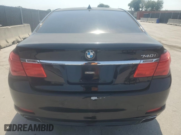 2012 BMW 7 Series 740i with VIN WBAKA4C56CC613745, listed as a Copart auction lot 57342795 with 139,889 mi miles and Clean title. Bid and sale history available at DreamBid. Image 6.