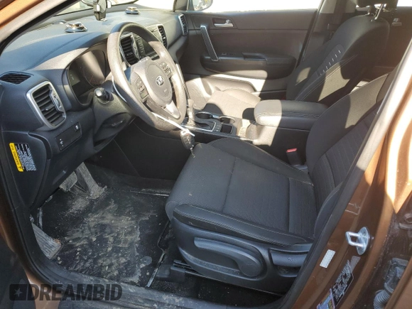 2018 Kia Sportage LX with VIN KNDPMCAC0J7447496, listed as a Copart auction lot 49890975 with 76,702 mi miles and Salvage Title. Bid and sale history available at carsss.com. Image 7.