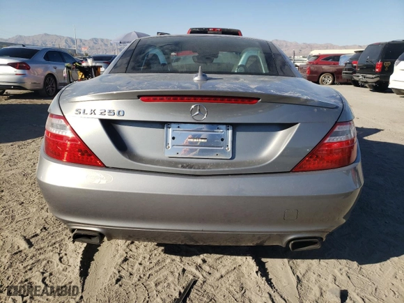 2014 Mercedes-Benz SLK-Class SLK 250 with VIN WDDPK4HA7EF088102, listed as a Copart auction lot 76027444 with NaN miles and Salvage Title. Bid and sale history available at carsss.com. Image 6.