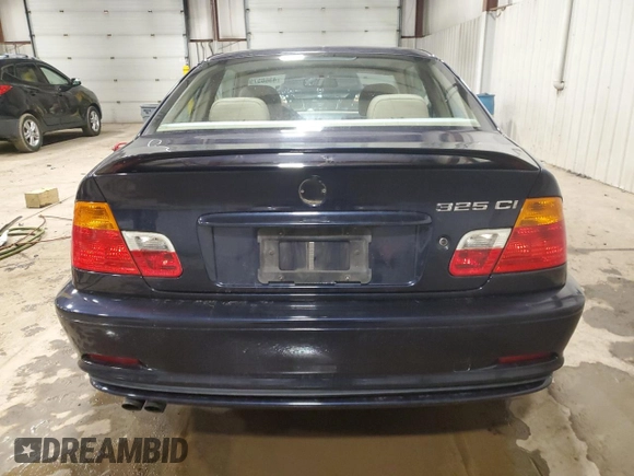 2001 BMW 3 Series 325Ci with VIN WBABN33491JW55177, listed as a Copart auction lot 43685795 with 120,610 mi miles and Salvage Title. Bid and sale history available at carsss.com. Image 6.