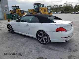 2008 BMW 6 Series 650i with VIN WBAEB535X8CX62294, listed as a Copart auction lot 88010145 with 117,975 mi miles and Salvage Title. Bid and sale history available at carsss.com. Image 2.