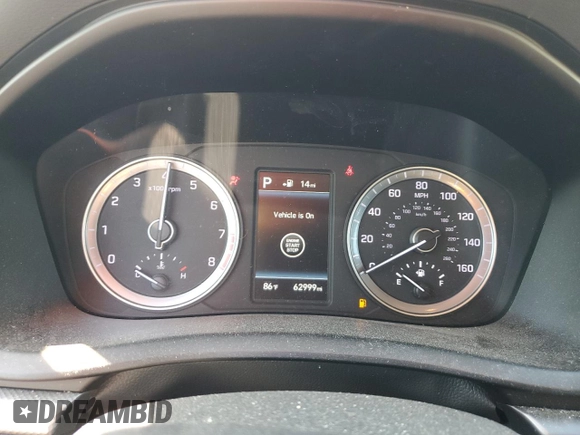 2019 Hyundai Sonata SEL with VIN 5NPE34AF3KH747671, listed as a Copart auction lot 50092005 with 62,999 mi miles and Salvage Title. Bid and sale history available at DreamBid. Image 9.