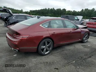 2023 Genesis G80 Sport with VIN KMTGB4SD1PU191609, listed as a Copart auction lot 66351654 with 19,622 mi miles and Salvage Title. Bid and sale history available at DreamBid. Image 3.