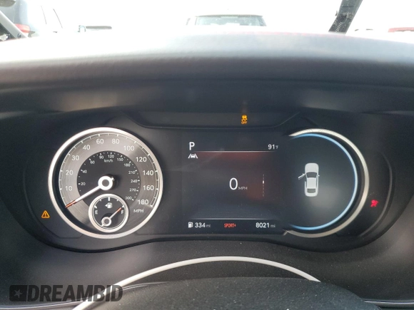 2023 Genesis G70 2.0T with VIN KMTG34TA7PU116043, listed as a Copart auction lot 59585225 with 8,021 mi miles and Salvage title. Bid and sale history available at DreamBid. Image 9.