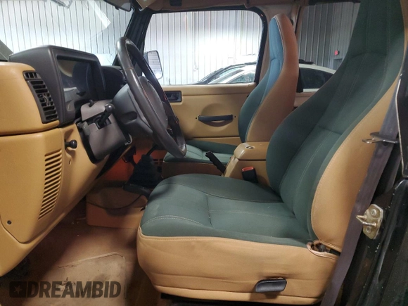 1997 Jeep Wrangler Sahara with VIN 1J4FY49S7VP506996, listed as a Copart auction lot 50531875 with 100,380 mi miles and Clean Title. Bid and sale history available at carsss.com. Image 7.