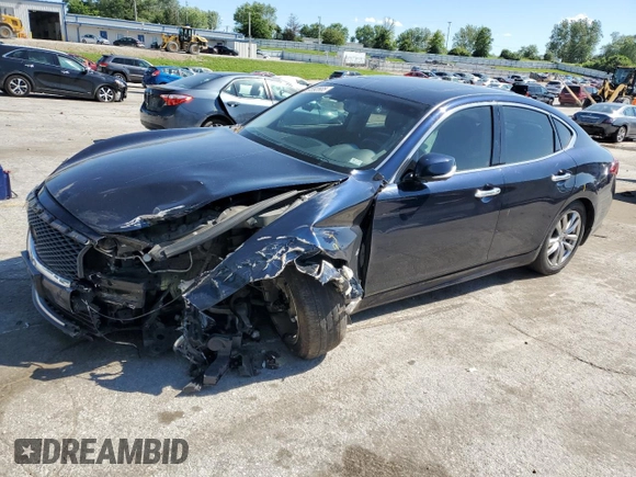 2015 Infiniti Q70 with VIN JN1BY1AR5FM561805, listed as a Copart auction lot 57892685 with 208,526 mi miles and Salvage title. Bid and sale history available at DreamBid. Image 1.