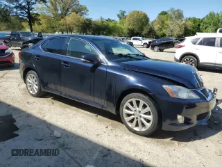 2010 Lexus IS 250 with VIN JTHCF5C25A5038073, listed as a Copart auction lot 54848695 with 180,133 mi miles and Salvage title. Bid and sale history available at DreamBid. Image 4.