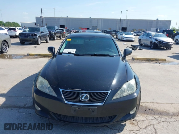 2008 Lexus IS 250 with VIN JTHBK262885061097, listed as a IAAI auction lot 41865094 with 242,449 mi miles. Bid and sale history available at carsss.com. Image 11.