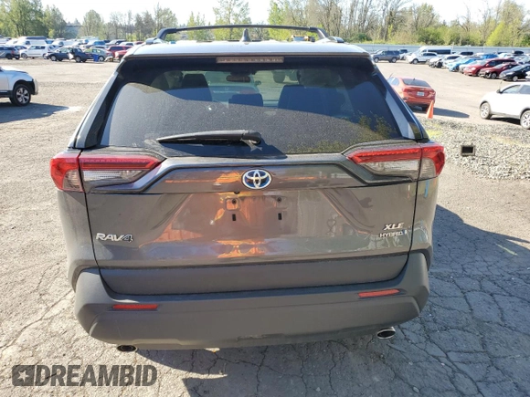 2021 Toyota RAV4 Hybrid LE with VIN 4T3B6RFV1MU042547, listed as a Copart auction lot 53558175 with 77,985 mi miles and Salvage title. Bid and sale history available at DreamBid. Image 6.