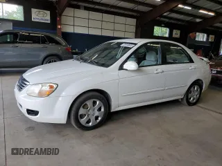 2008 Kia Spectra EX with VIN KNAFE121185494050, listed as a Copart auction lot 68599644 with 165,610 mi miles and Clean Title. Bid and sale history available at carsss.com. Image 1.