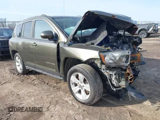 2015 Jeep Compass Latitude with VIN 1C4NJDEB1FD258100, listed as a IAAI auction lot 41773202 with 107,457 mi miles. Bid and sale history available at carsss.com. Image 1.