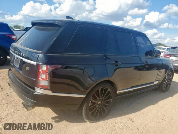 2017 Land Rover Range Rover with VIN SALGS2FE2HA353555, listed as a Copart auction lot 62909565 with 109,494 mi miles and Clean title. Bid and sale history available at DreamBid. Image 3.