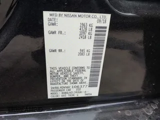 2019 Nissan Altima 2.5 SV with VIN 1N4BL4DVXKC106377, listed as a IAAI auction lot 41830698 with 43,367 mi miles. Bid and sale history available at carsss.com. Image 9.