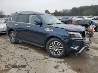 2023 Nissan Armada SL with VIN JN8AY2BC4P9184224, listed as a Copart auction lot 45684455 with 26,073 mi miles and Salvage Title. Bid and sale history available at carsss.com. Image 4.