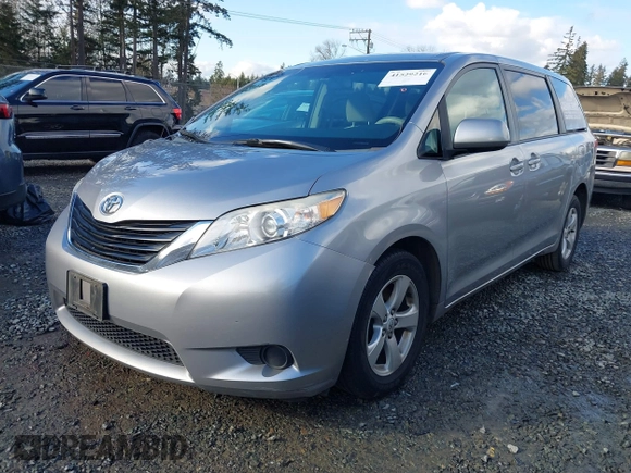 2012 Toyota Sienna with VIN 5TDKA3DC6CS015762, listed as a IAAI auction lot 41529216 with 219,136 mi miles and . Bid and sale history available at DreamBid. Image 17.