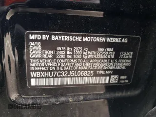 2018 BMW X1 sDrive28i with VIN WBXHU7C32J5L06825, listed as a Copart auction lot 49403143 with 93,723 mi miles. Bid and sale history available at carsss.com. Image 13.