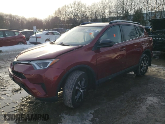 2018 Toyota RAV4 LE with VIN 2T3BFREVXJW821118, listed as a Copart auction lot 46302585 with Not Provided miles and Salvage Title. Bid and sale history available at DreamBid. Image 1.