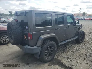 2018 Jeep Wrangler JK Unlimited Sahara with VIN 1C4BJWEG8JL873719, listed as a Copart auction lot 64660824 with 110,413 mi miles and Salvage Title. Bid and sale history available at carsss.com. Image 3.