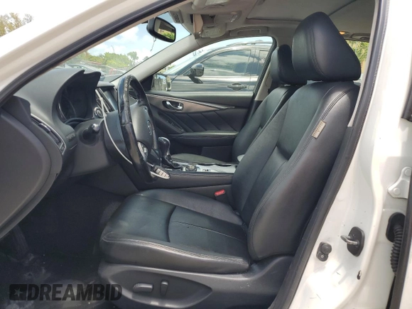 2015 Infiniti Q50 Premium with VIN JN1BV7AR5FM403492, listed as a Copart auction lot 61761195 with 135,134 mi miles and Salvage title. Bid and sale history available at DreamBid. Image 7.