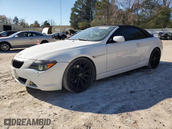 2007 BMW 6 Series 650i with VIN WBAEK13517CN80698, listed as a Copart auction lot 83331764 with 122,563 mi miles and Clean Title. Bid and sale history available at DreamBid. Image 1.