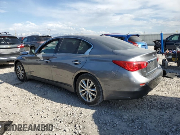 2015 Infiniti Q50 Premium with VIN JN1BV7AR6FM409737, listed as a Copart auction lot 53280395 with 65,963 mi miles and Salvage Title. Bid and sale history available at carsss.com. Image 2.