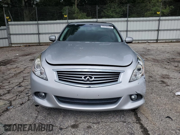 2015 Infiniti Q40 with VIN JN1CV6AR0FM523487, listed as a Copart auction lot 73708424 with 97,537 mi miles and Salvage Title. Bid and sale history available at carsss.com. Image 5.