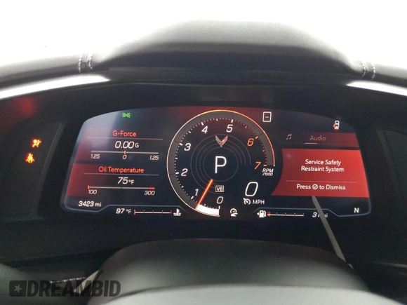 2020 Chevrolet Corvette 2LT с VIN 1G1Y73D46L5112962, выставлен на аукционе Copart как лот 54941015 с пробегом 3 423 миль миль и Списание • Salvage title. История ставок и продаж доступна на DreamBid. Изображение 9.