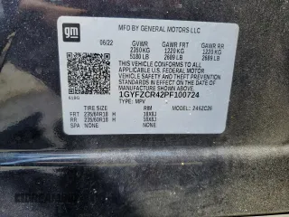 2023 Cadillac XT4 FWD Premium Luxury с VIN 1GYFZCR42PF100724, выставлен на аукционе Copart как лот 55130305 с пробегом 68 258 миль миль и Списание • Salvage title. История ставок и продаж доступна на DreamBid. Изображение 14.