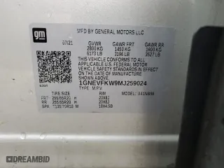 2021 Chevrolet Traverse LS with VIN 1GNEVFKW9MJ259024, listed as a Copart auction lot 86988534 with 116,679 mi miles and Salvage Title. Bid and sale history available at carsss.com. Image 13.