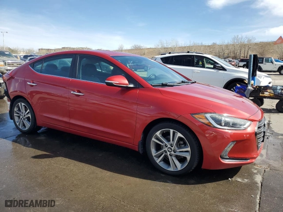 2017 Hyundai Elantra SE with VIN 5NPD84LF3HH197701, listed as a Copart auction lot 48785035 with 27,019 mi miles and Salvage Title. Bid and sale history available at carsss.com. Image 4.