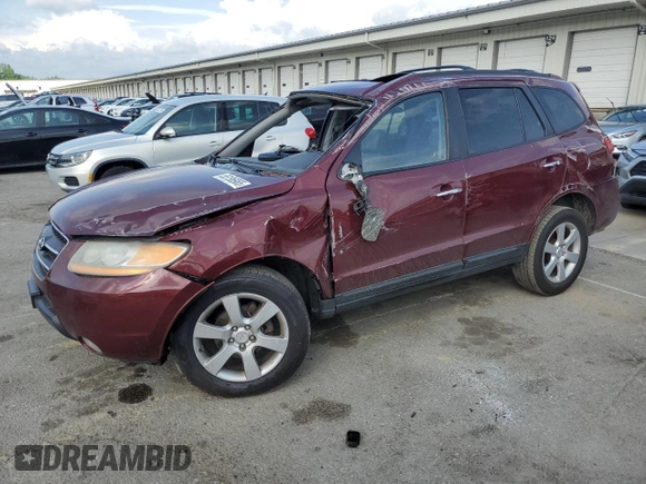 2009 Hyundai Santa Fe Limited with VIN 5NMSH13E09H295628, listed as a Copart auction lot 55196965 with 207,483 mi miles and Salvage title. Bid and sale history available at DreamBid. Image 1.