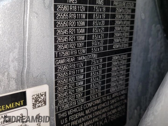 2019 Land Rover Range Rover Velar S z VIN SALYB2EV1KA786622, wystawiony jako Copart lot #46058815 z przebiegiem 88 078 mil mil oraz Szkoda całkowita • Salvage title. Historia ofert i sprzedaży dostępna na DreamBid. Obrazek 15.