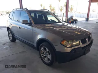 2005 BMW X3 3.0i with VIN WBXPA93475WD22742, listed as a IAAI auction lot 42643549 with 143,141 mi miles and . Bid and sale history available at DreamBid. Image 1.