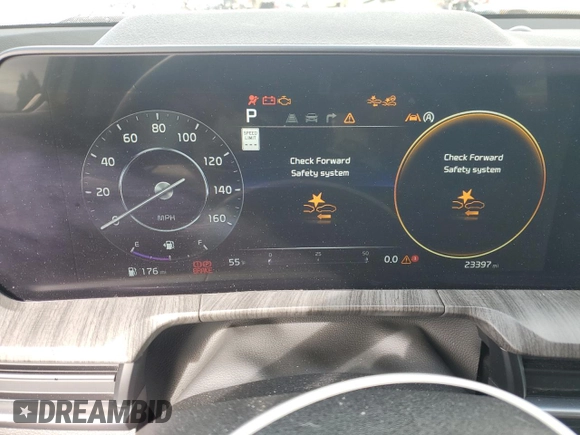 2023 Kia Telluride SX Prestige X-Pro with VIN 5XYP5DGC9PG350576, listed as a Copart auction lot 49342325 with 23,397 mi miles and Salvage title. Bid and sale history available at DreamBid. Image 9.