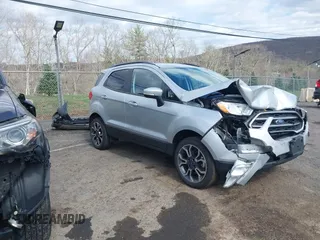 2018 Ford EcoSport SE with VIN MAJ6P1UL3JC249592, listed as a IAAI auction lot 41975652 with 34,360 mi miles. Bid and sale history available at carsss.com. Image 1.