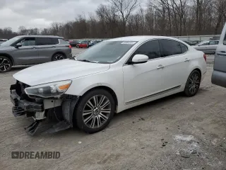 2014 Kia Cadenza Premium with VIN KNALN4D77E5127008, listed as a Copart auction lot 86964554 with 144,381 mi miles and Salvage Title. Bid and sale history available at carsss.com. Image 1.