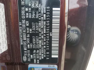 2020 Kia Sorento S z VIN 5XYPG4A56LG615016, wystawiony jako Copart lot #55848875 z przebiegiem Nie podano mil oraz Szkoda całkowita • Salvage title. Historia ofert i sprzedaży dostępna na DreamBid. Obrazek 12.