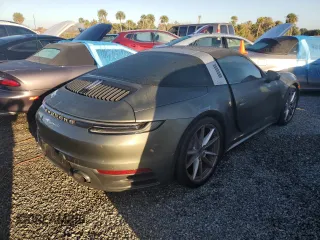 2021 Porsche 911 4S with VIN WP0BB2A97MS235243, listed as a Copart auction lot 74119614 with 0 mi miles and Salvage Title. Bid and sale history available at carsss.com. Image 3.