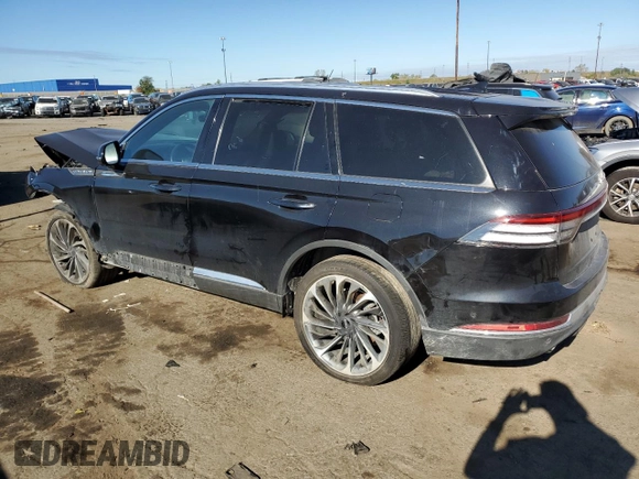 2022 Lincoln Aviator Reserve z VIN 5LM5J7XC9NGL11154, wystawiony jako Copart lot #75211154 z przebiegiem 31 869 mil mil oraz Szkoda całkowita • Salvage title. Historia ofert i sprzedaży dostępna na DreamBid. Obrazek 2.