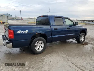 2006 Dodge Dakota SLT with VIN 1D7HW48K66S536209, listed as a Copart auction lot 45909015 with 117,531 mi miles and Salvage Title. Bid and sale history available at carsss.com. Image 3.