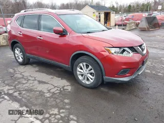 2016 Nissan Rogue SV with VIN KNMAT2MV9GP708746, listed as a IAAI auction lot 41845027 with 94,140 mi miles. Bid and sale history available at carsss.com. Image 1.