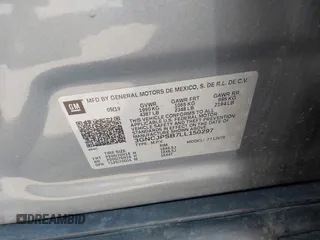 2020 Chevrolet Trax LT with VIN 3GNCJPSB7LL150297, listed as a IAAI auction lot 42077006 with 77,381 mi miles and . Bid and sale history available at DreamBid. Image 9.