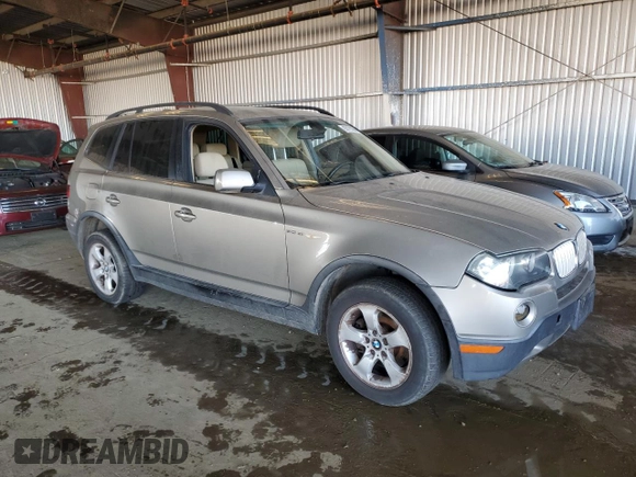 2008 BMW X3 3.0si with VIN WBXPC93438WJ07550, listed as a Copart auction lot 83121894 with 173,518 mi miles and Salvage Title. Bid and sale history available at carsss.com. Image 4.
