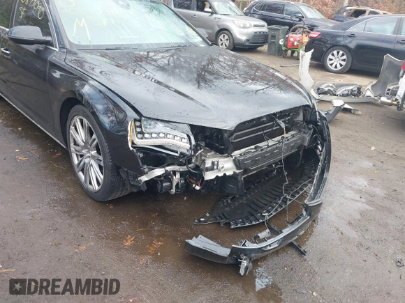 2012 Audi A8 L with VIN WAURVAFD8CN006917, listed as a IAAI auction lot 40877090 with 144,387 mi miles. Bid and sale history available at carsss.com. Image 6.