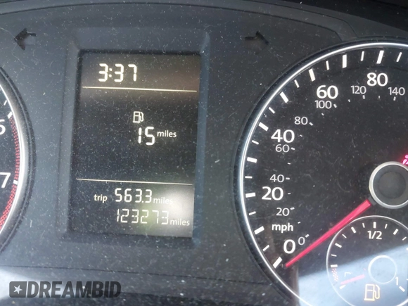 2014 Volkswagen Passat S w/Nav with VIN 1VWAP7A35EC052552, listed as a IAAI auction lot 41377109 with 123,273 mi miles. Bid and sale history available at carsss.com. Image 15.