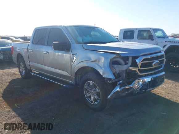 2021 Ford F-150 XL with VIN 1FTEW1CP3MFC30671, listed as a IAAI auction lot 41670207 with 56,540 mi miles. Bid and sale history available at carsss.com. Image 1.