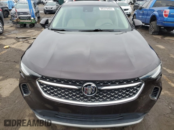 2021 Buick Envision Avenir with VIN LRBFZSR42MD091402, listed as a Copart auction lot 86379404 with 50,489 mi miles and Salvage Title. Bid and sale history available at carsss.com. Image 5.