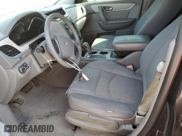 2014 Chevrolet Traverse LS z VIN 1GNKRFED8EJ279316, wystawiony jako Copart lot #53733635 z przebiegiem 151 079 mil mil oraz Szkoda całkowita • Salvage title. Historia ofert i sprzedaży dostępna na DreamBid. Obrazek 7.